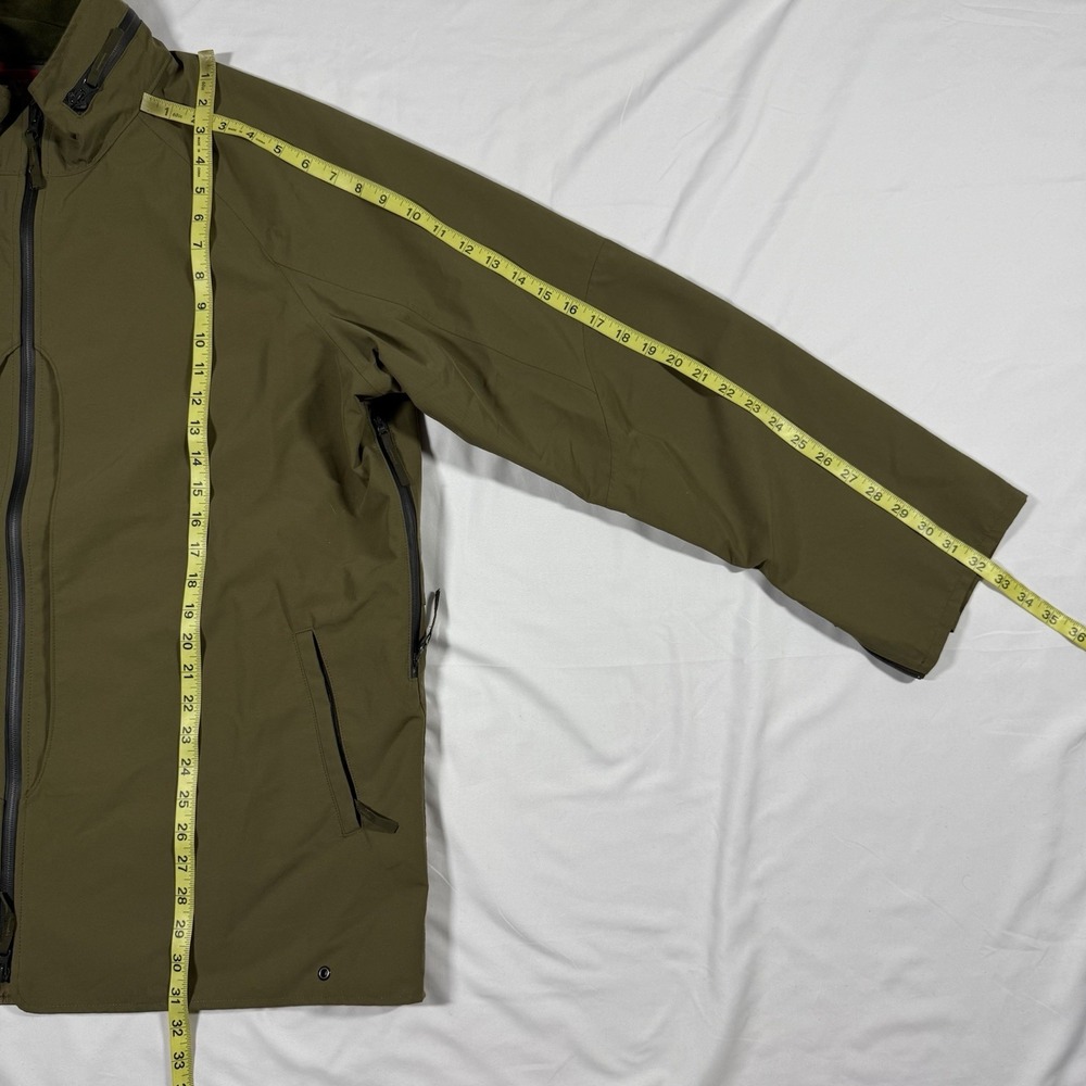 Filson Men's Size XL Green Nylon Vented Rain Liner Soft Shell Jacket NO HOOD - Picture 7 of 16